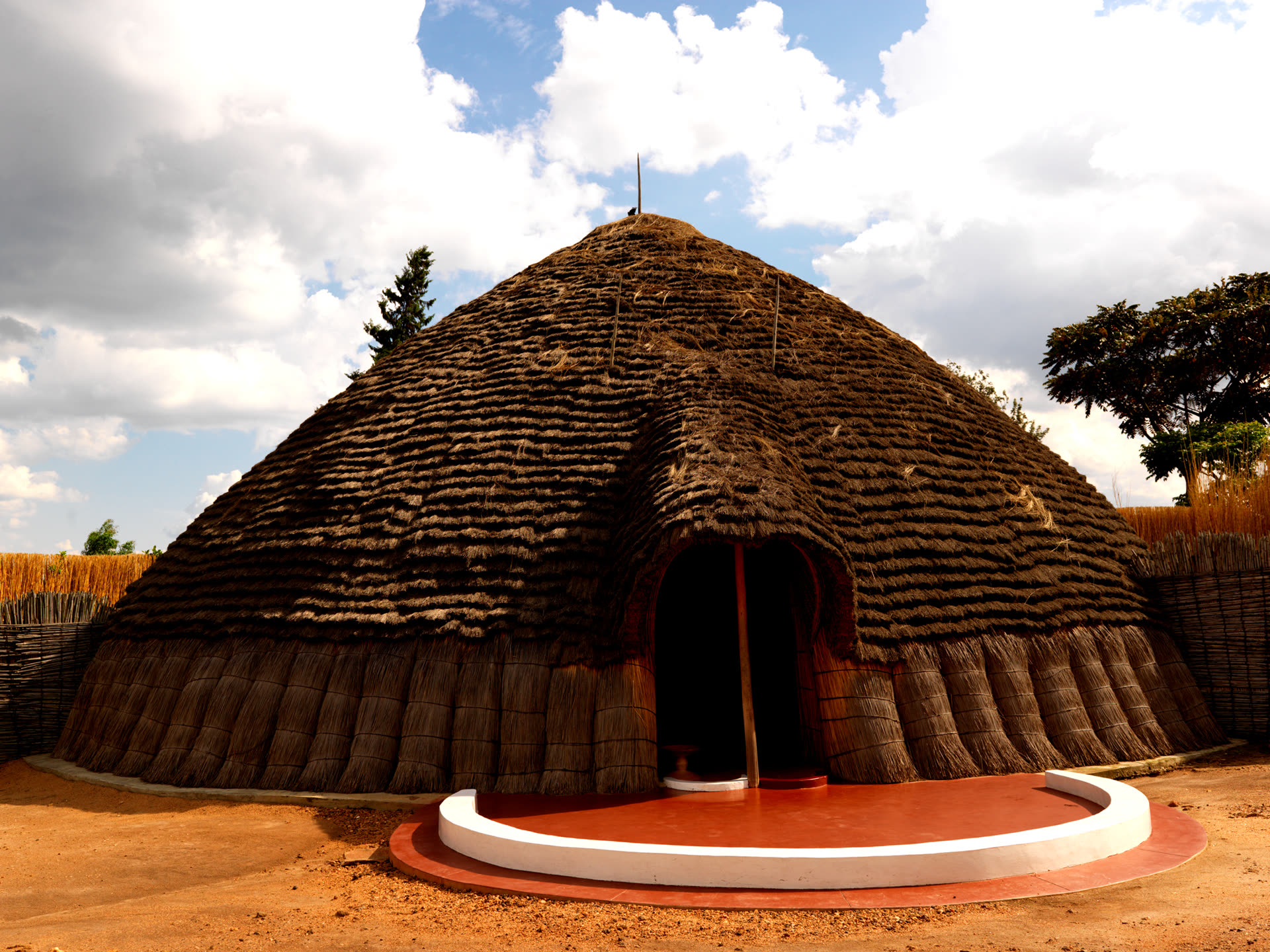 Traditional royal hut at the King's Palace Museum, Nyanza